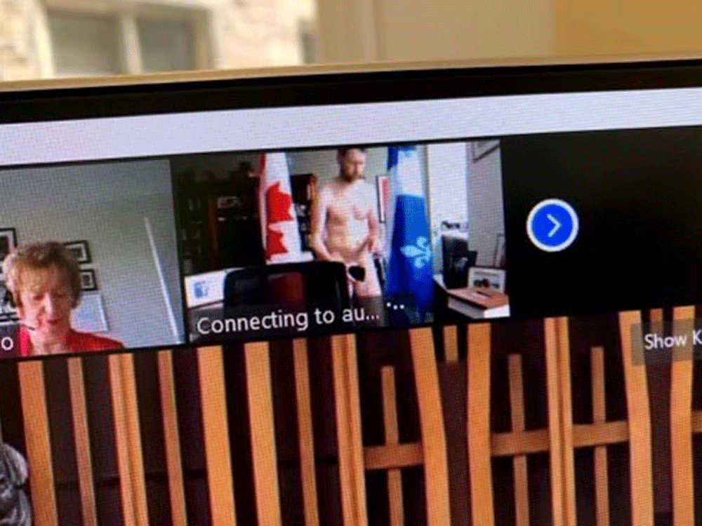 نائب كندي يظهر عاريا خلال اجتماع افتراضي