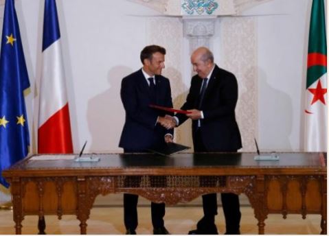 توقيع اتفاقية تعاون في مجال الطاقة بين الجزائر وفرنسا خلال زيارة ماكرون